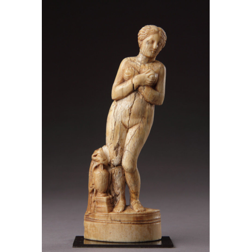 Rare and Fine Ancient Roman Ivory of Aphrodite Pudica